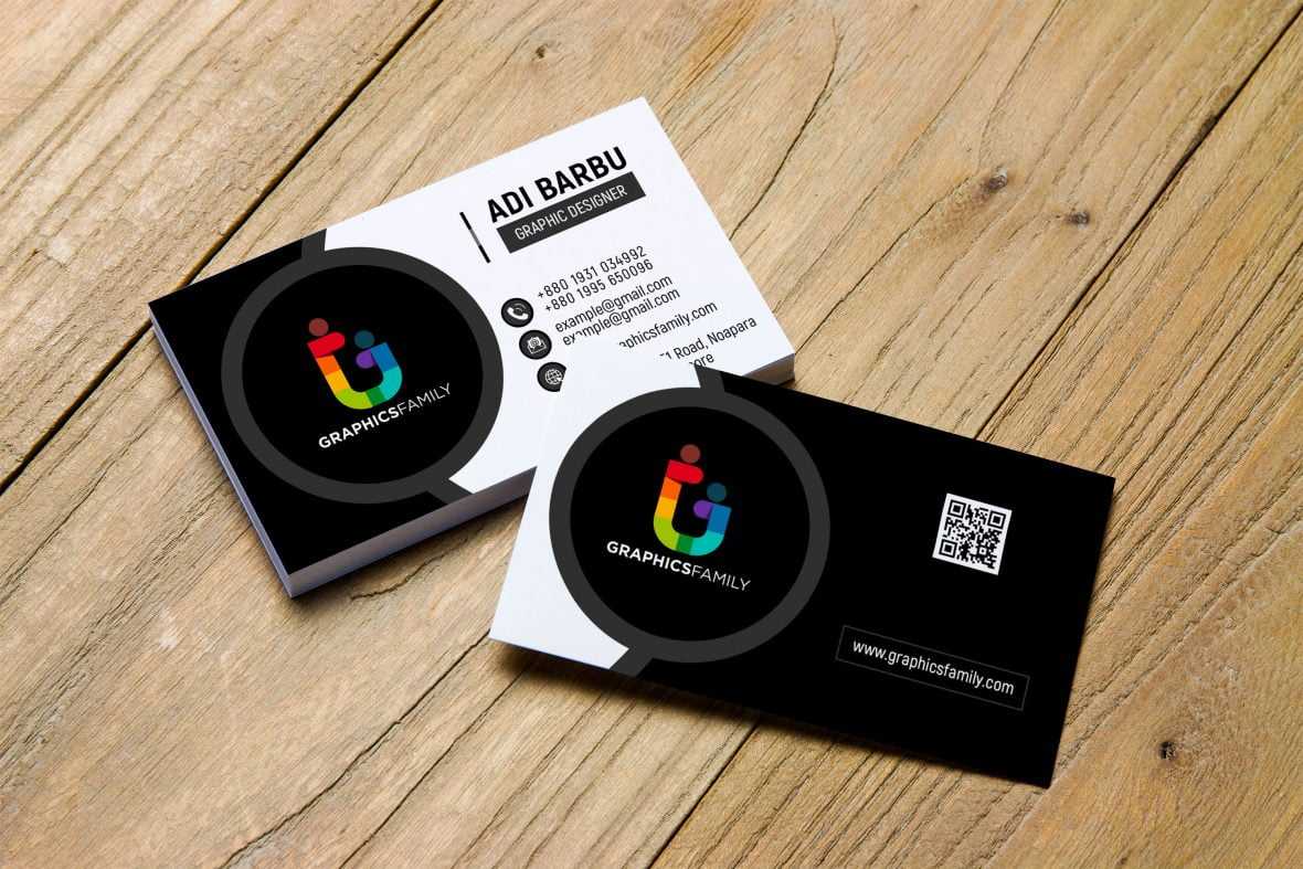 Simple Black and White Business Card Design