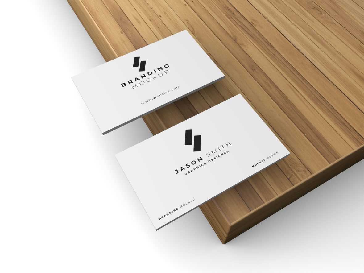 Simple Business Card Mockup Template