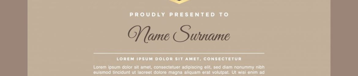 Simple Editable Certificate Design