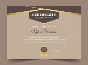 Simple Editable Certificate Design