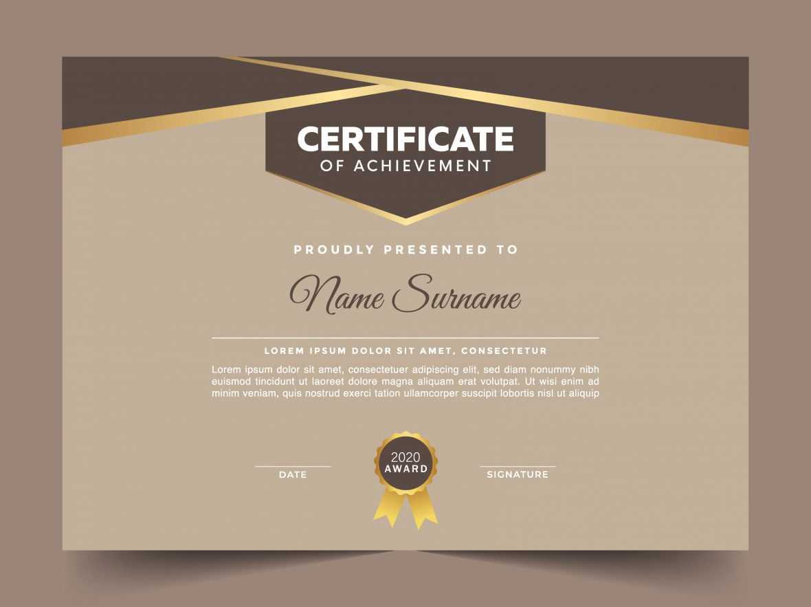 Simple Editable Certificate Design