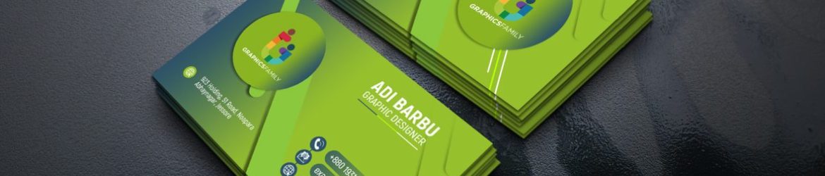 Simple Green Business Card Design