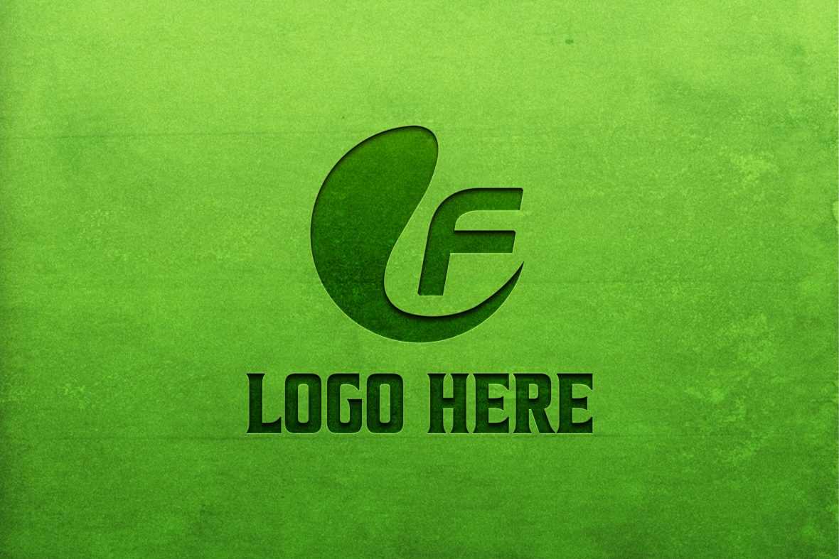 Simple Green Logo Mockup
