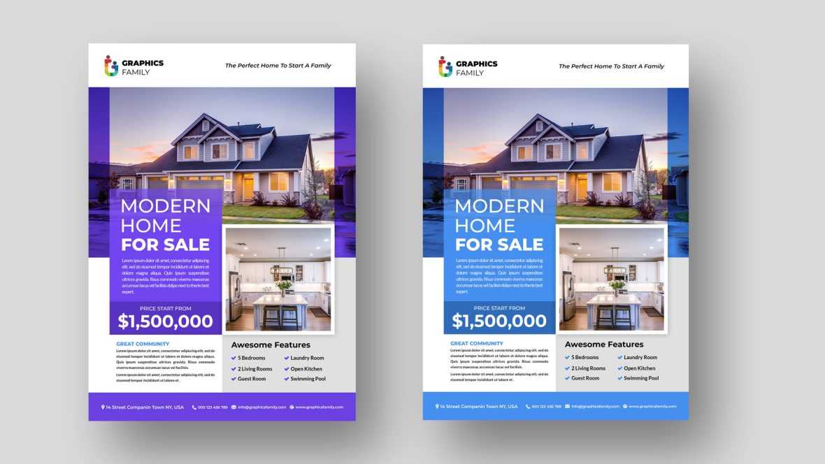 Simple Real Estate Brochure Design Template