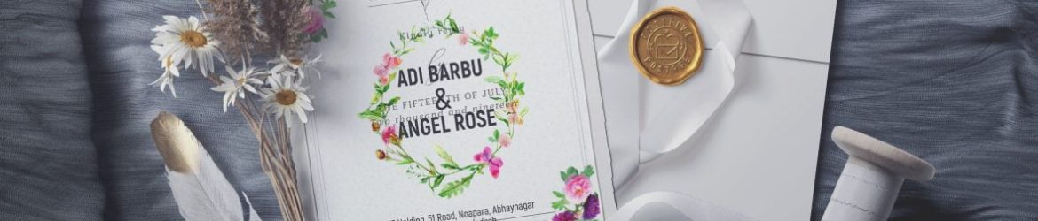 Simple Wedding Card Design Template Simple Wedding Card Design Template
