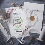 Simple Wedding Card Design Template - Download Grátis Simple Wedding Card Design Template