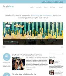 SimpleCorp Responsive