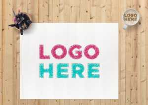 Sketch Paper Logo Mockup