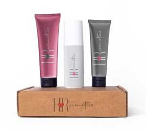Skin care products set mockup free