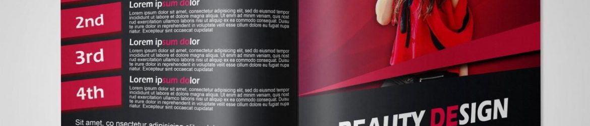Skincare and Beauty Clinic Bi Fold Brochure Design