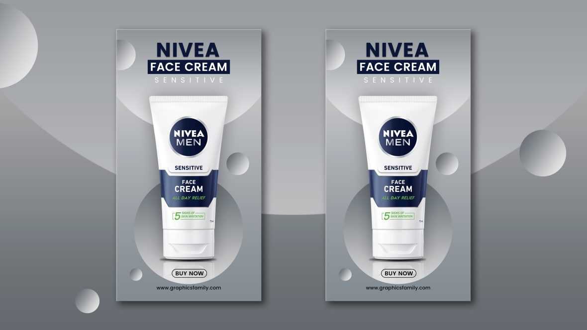 Skincare Product Instagram Stories Banner For Social Media