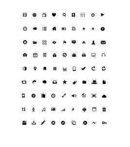 Small Glyph Icons