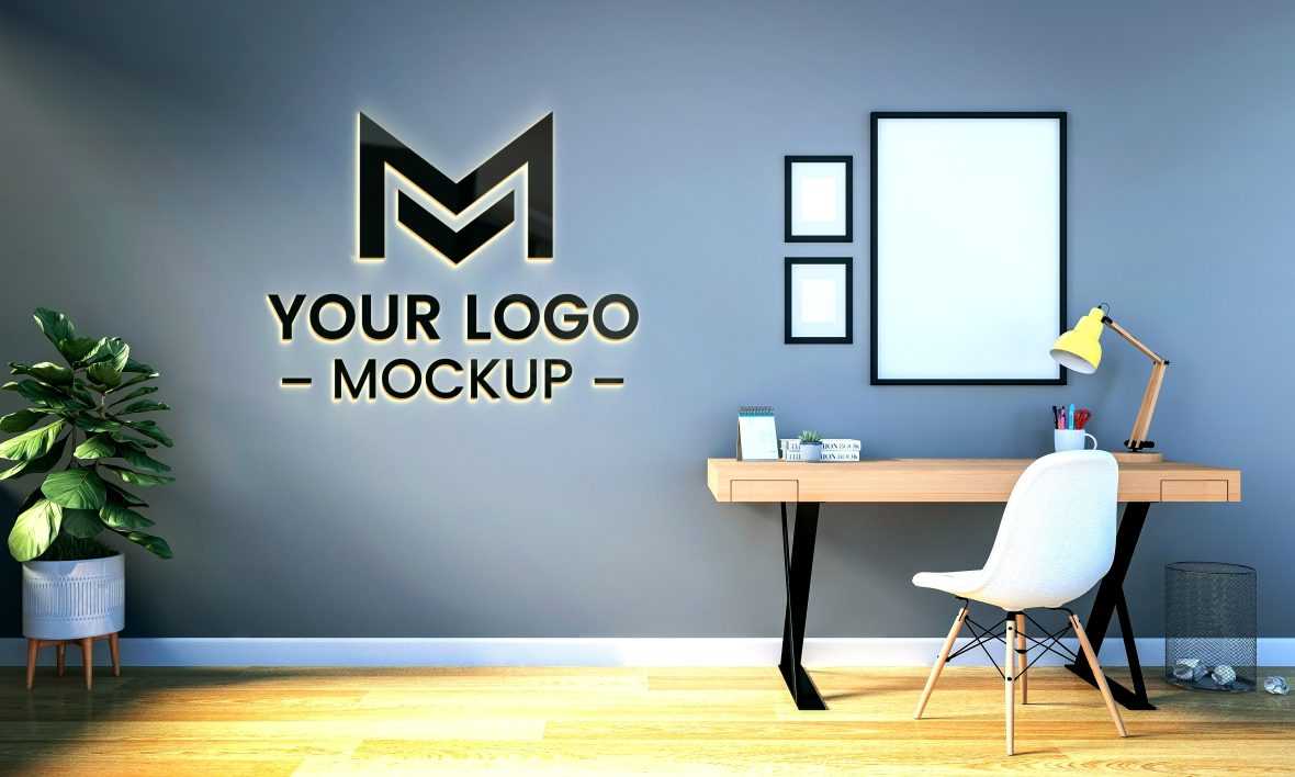 Small Office Logo Mockup