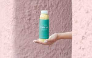 Smoothie Bottle Design Mockup