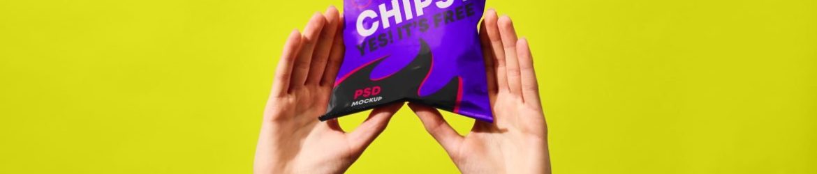 Snack packet design mockup Snack packet design mockup