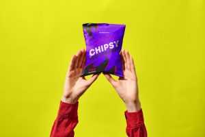 Snack packet design mockup