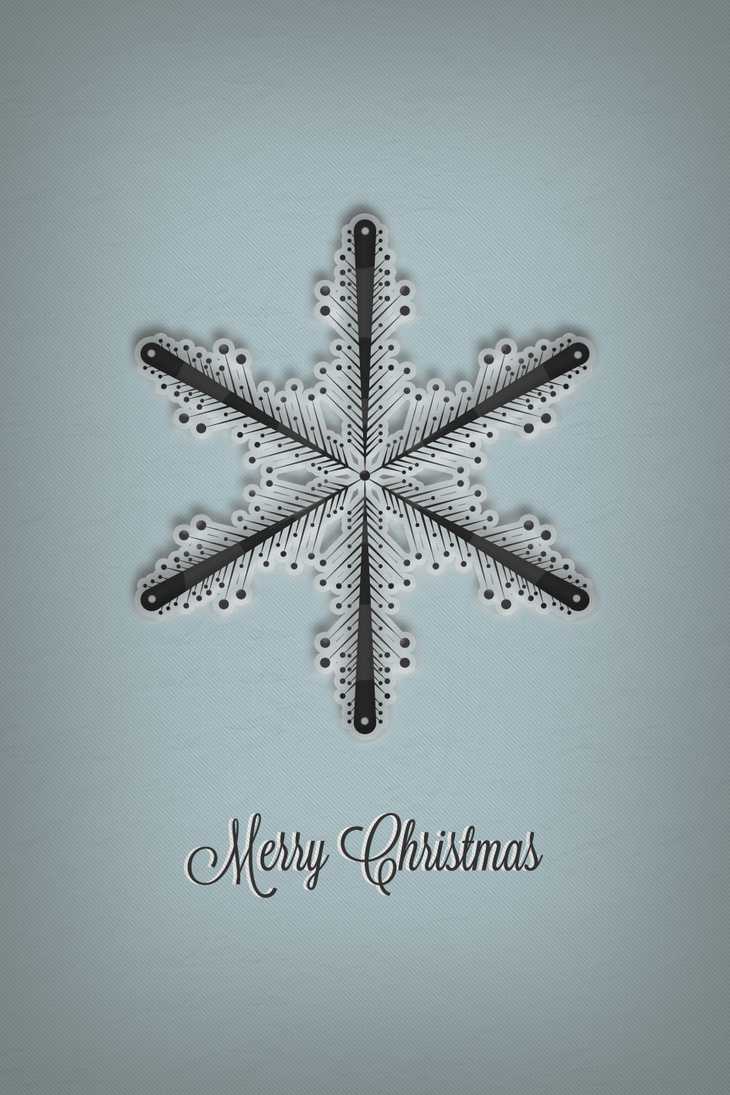 Snowflake Christmas Card