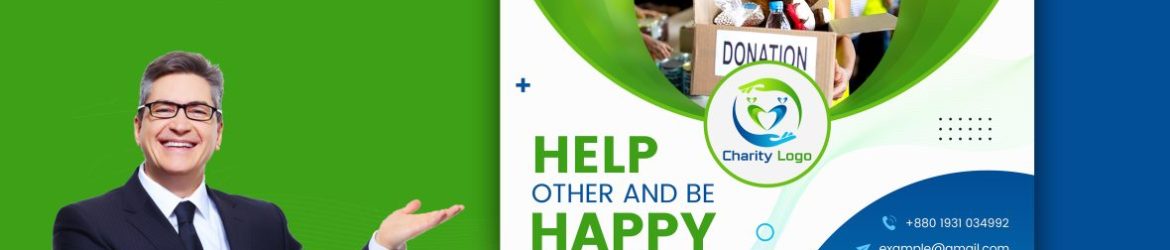 Social activity and charity Instagram posts