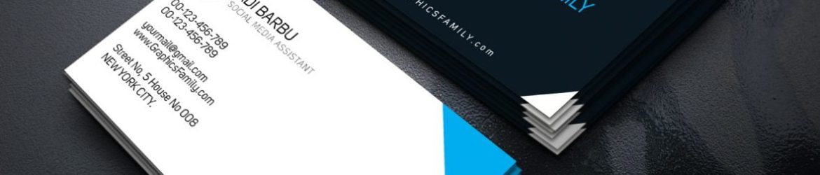 Social Media Assistant PSD Business Card Template