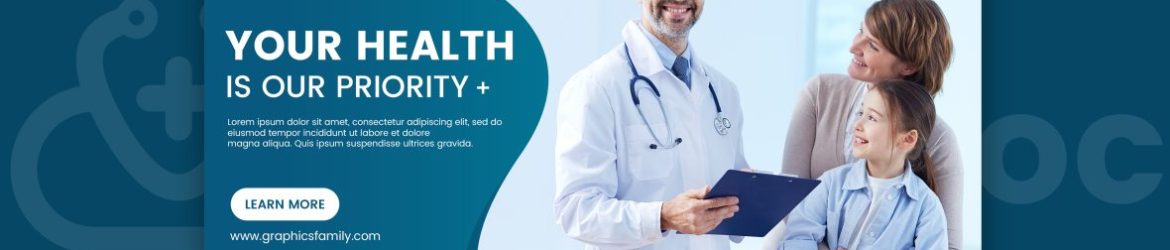 Social Media Banner Design for Health and Medical Promotion