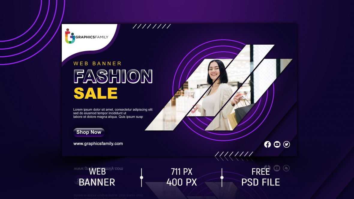 Social Media Fashion Sale Banner Design Template
