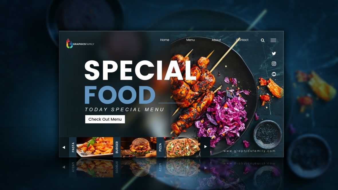 Social Media Food Menu Banner Design