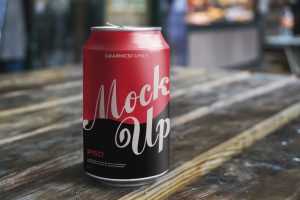 Soda Can Design Free Mockup