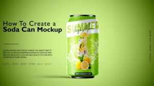 Soda Can PSD Mockup