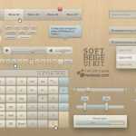 Soft Beige UI Kit - Free PSD Download Soft Beige UI Kit