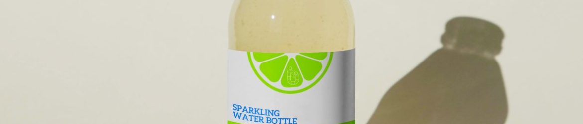 Sparkling Water Bottle Mockup