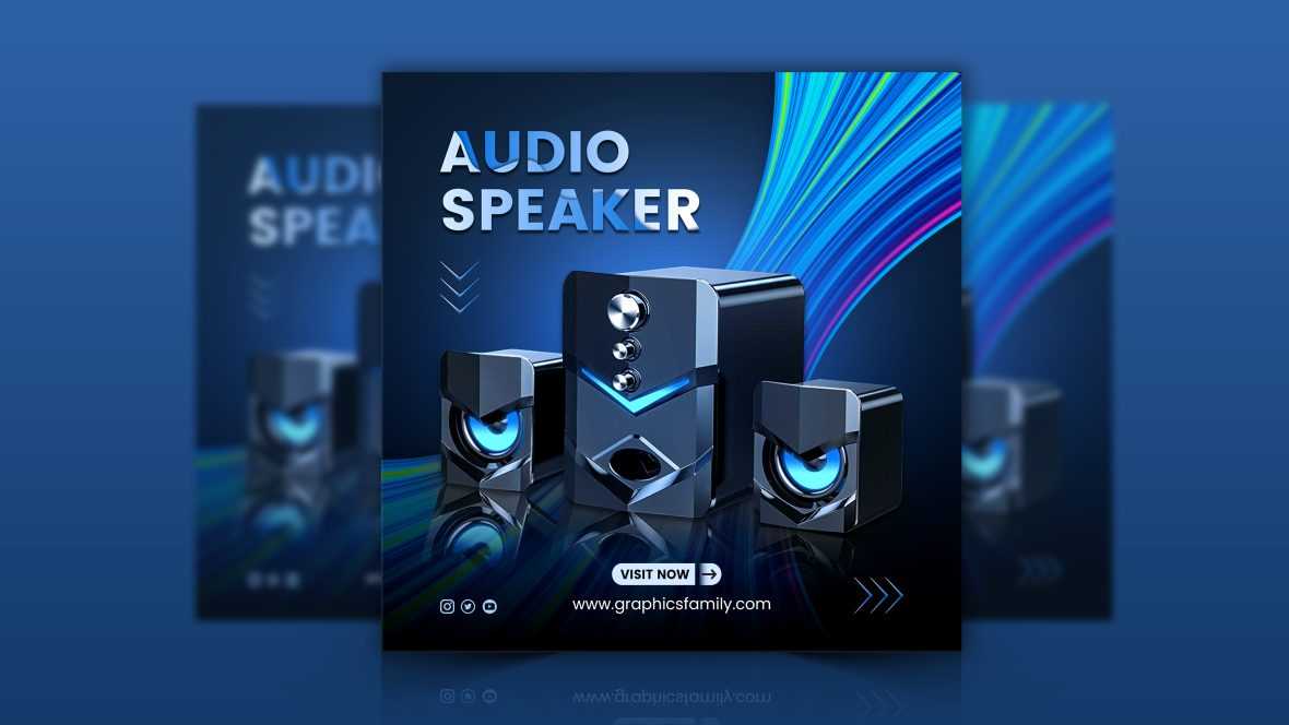 Speakers Social Media Post Design