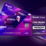 Special Event Ticket Design Template Free