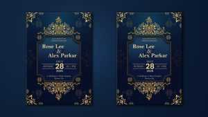 Special Wedding Invitation Card Design Free PSD