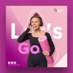 Sport & Tech Social Media Post Template - Download Grátis Sport & Tech Social Media Post Template
