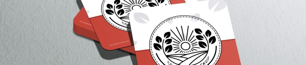 Square Coaster Mockup Templates