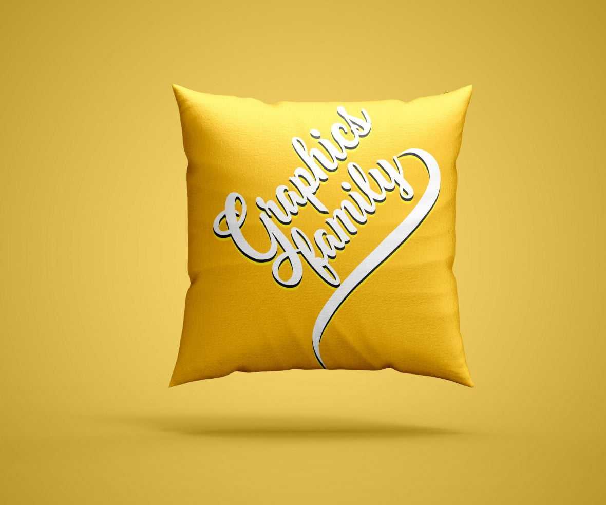 Square Pillow Mockup