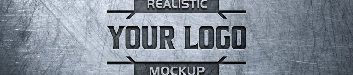 Stamping Logo Mockup Plain Metal