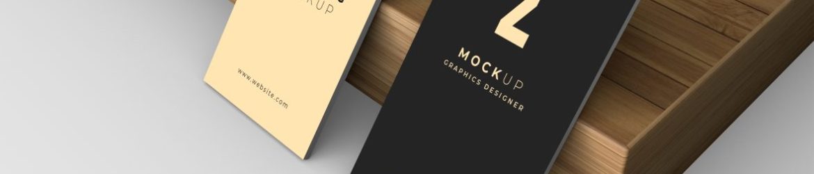 Standing Business Card Mockup