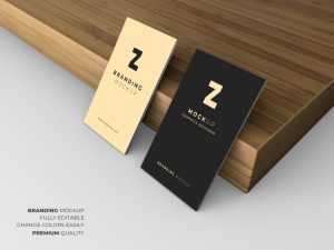 Standing Business Card Mockup