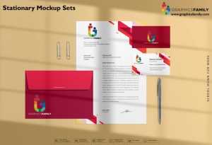 Stationery Mockup Sets Free PSD