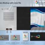 Stationery Mockup with Cover file
