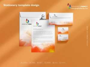 Stationery template design