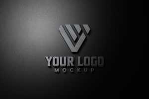 Steel Signage Logo Mockup