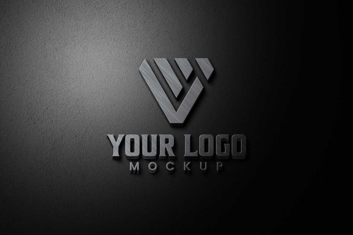 Steel Signage Logo Mockup
