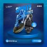 Step Up Your Game – Eye Catching Social Media Banner for Sport Shoes - Download Grátis Step Up Your Game – Eye Catching Social Media Banner for Sport Shoes