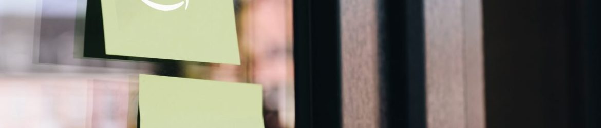 Sticky Note on Glass Logo Mockup