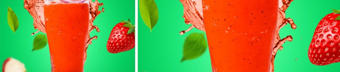 Strawberry juice poster design