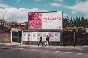 Street Billboard Mockup