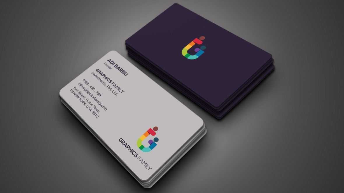 Stylish Magenta and White Elegant Business Card Design