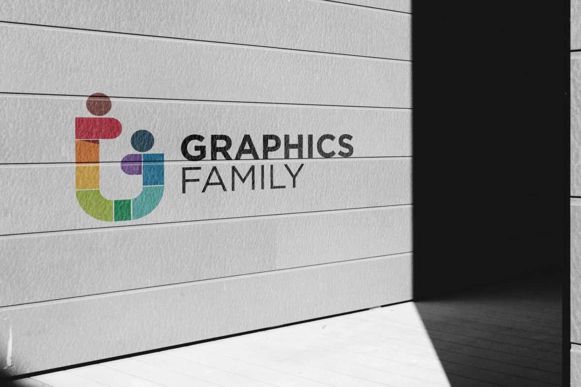 Sunlight Effect Lime Wall Logo Mockup
